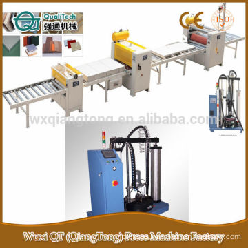 High gloss laminated machinery/ PUR hot melt glue laminating machine